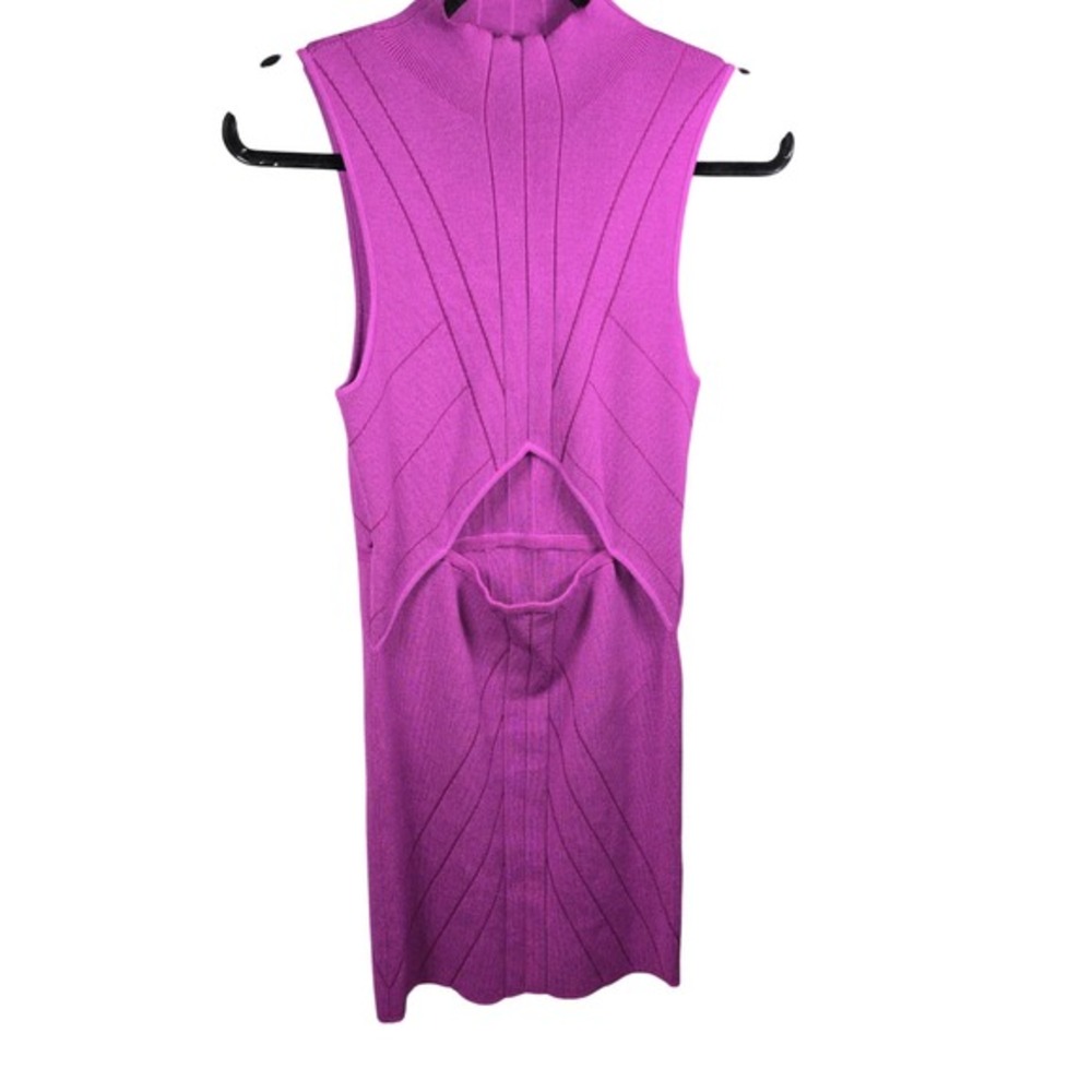 Michael Costello x REVOLVE Magenta Purple Cutout Bandage Mini Dress Womens M
